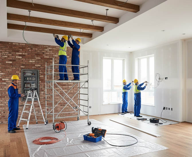 Realizzazione impianti elettrici civili e industriali